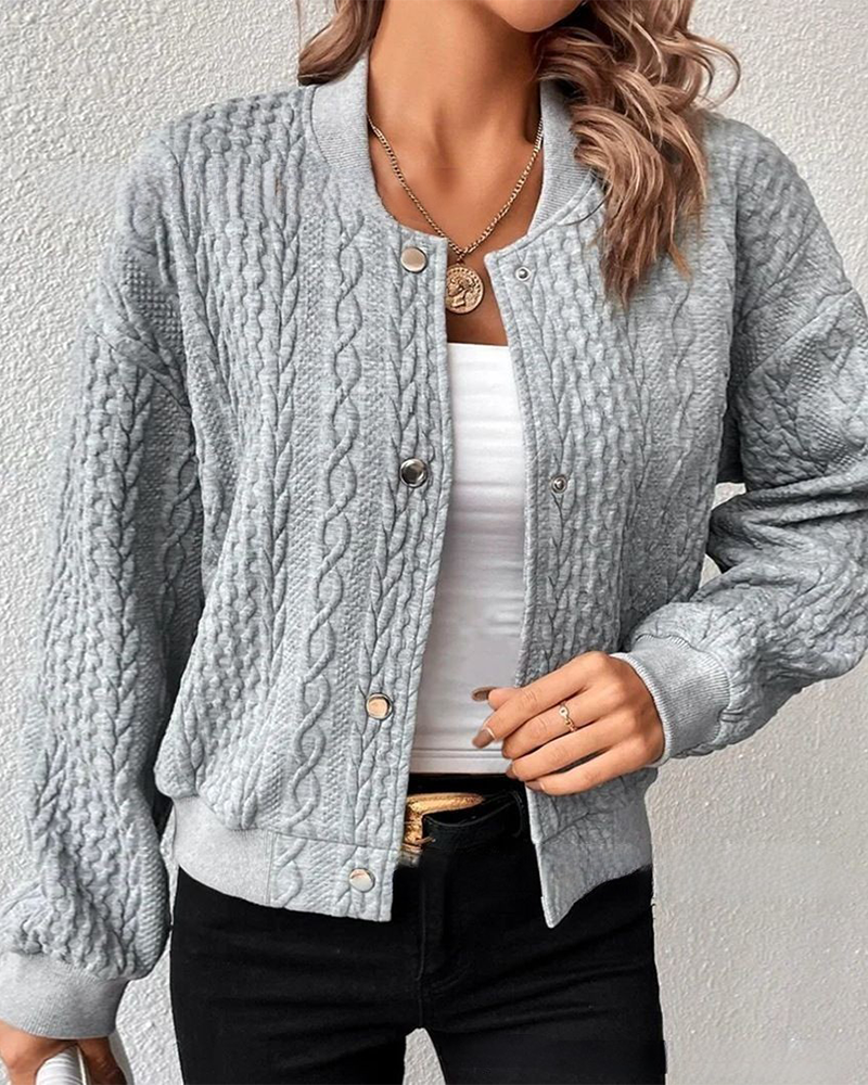 Erika™ - Comfortable knitted jacket with handmade details