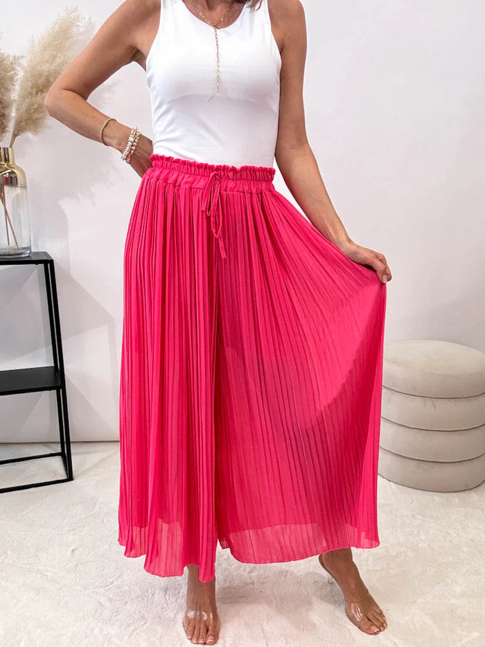 Plissee Culotte Hose